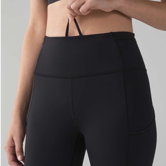 Lululemon Fast & Free Crop II *Nulux 19" Black (First Release) - Picture 10 of 11